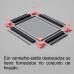 Conjunto de Montagem Mosquiteira Corredeira PRETA c/ Rolamento