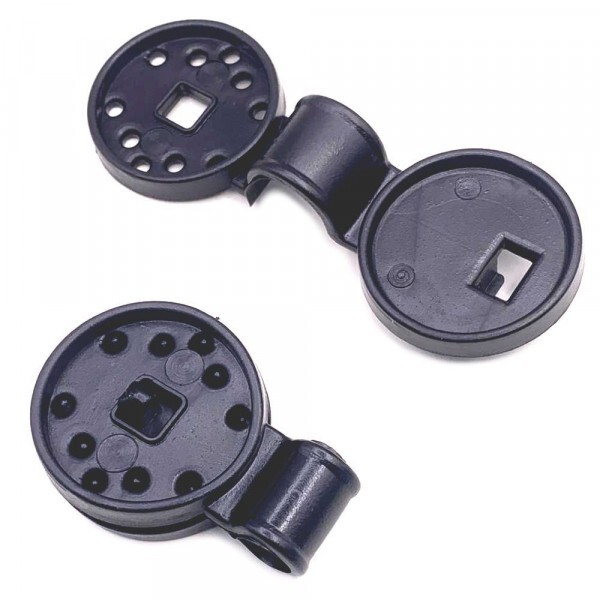 Conector Presilha com Ponte PRETO para fixação de Tela - 10 peças