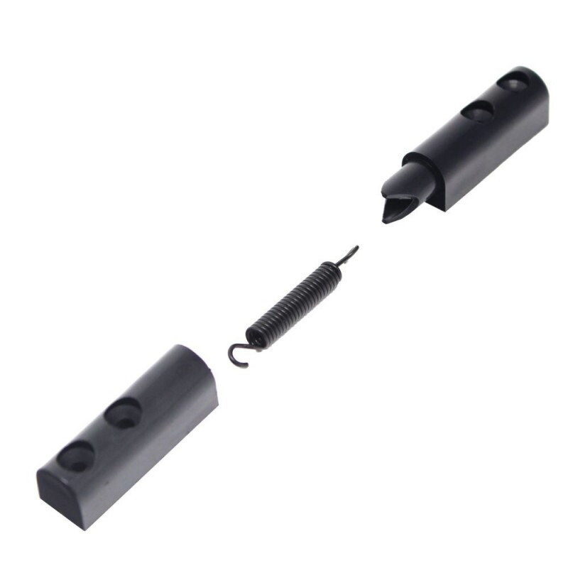 Dobradiça com Mola Nylon Preta - Pacote com 12 Unidades Dobradiça com Mola Nylon Preta - Pacote com 12 Unidades