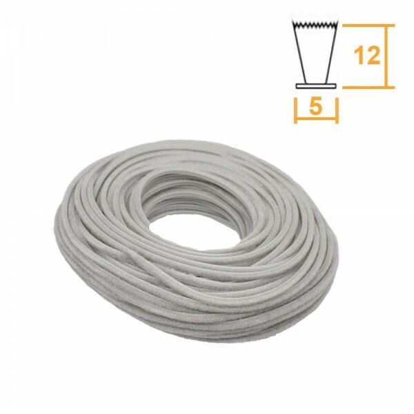 Escova Encaixe CINZA 5x12mm Rolo c/ 50m Escova Encaixe CINZA 5x12mm Rolo c/ 50m