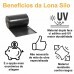 Silo Lona Plástica Preta - 4x25m