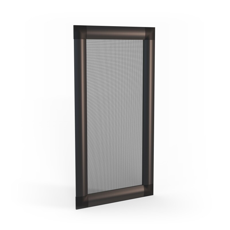 Kit Mosquiteira Corredeira Perfil PRETO tela PRETA - 1,00x1,20m