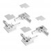 Kit Mosquiteira Corredeira Perfil BRANCO tela CINZA - 0,80x1,20m