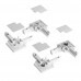 Kit Mosquiteira Corredeira Perfil BRANCO tela CINZA c/ reforço - 1,20x1,50m