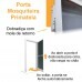 Kit Porta Mosqueteira de Giro c/ Tela Fibra de Vidro Cinza Perfil Marrom - 1,00x2,15m