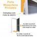 Kit Porta Mosqueteira de Giro MARROM c/ Tela Mosquiteira Cinza - 1,00x2,15m