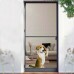 Kit Porta Mosqueteira de Giro PRETA c/ Tela Poliéster Resistente PET Preta -1,00x2,15m Kit Porta Mosqueteira de Giro PRETA c/ Tela Poliéster Resistente PET Preta -1,00x2,15m