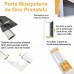 Kit Porta Mosqueteira de Giro PRETA c/ Tela Poliéster Resistente PET Preta -1,00x2,15m Kit Porta Mosqueteira de Giro PRETA c/ Tela Poliéster Resistente PET Preta -1,00x2,15m