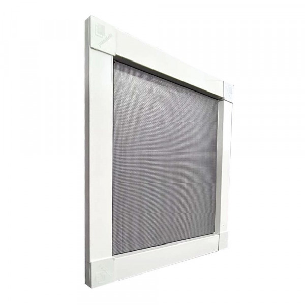 Kit Mosquiteira Removível Prática Perfil BRANCO Tela CINZA - 0,80x0,80m