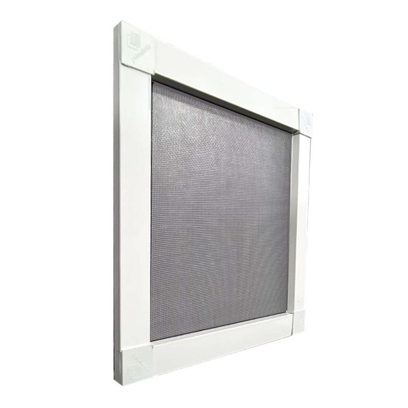 Kit Mosquiteira Removível Prática Perfil BRANCO Tela CINZA - 0,80x0,80m