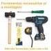 Kit Mosquiteira Removível PET Perfil BRANCA Tela PRETA - 0,80x0,80m - Vários Tamanhos