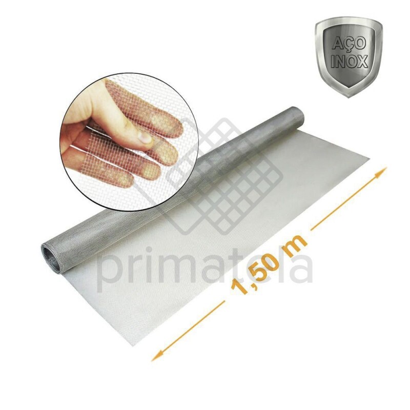 Tecido Peneira Inox 304 Malha 14 Fio 30 - 1,50x30m Tecido Peneira Inox 304 Malha 14 Fio 30 - 1,50x30m