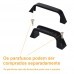 Puxador de Alça 11cm Nylon Preto
