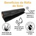 Tecido RÁFIA Solo Polipropileno 90g/m2 Preto Larg. 3,40m PREÇO POR METRO