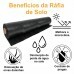 Tecido RÁFIA Solo Polipropileno 90g/m2 preto - 3,40x20m