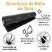 Tecido RÁFIA Solo Polipropileno 90g/m2 Preto - 3,40x500m