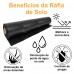 Tecido RÁFIA Solo Polipropileno 90g/m2 Preto - 3,40x500m Tecido RÁFIA Solo Polipropileno 90g/m2 Preto - 3,40x500m