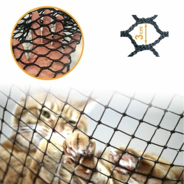 Rede de Proteção para PET Sacada Victoria Reggia PRETA - 3,00x30m