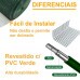 Tela Soldada Revestida PVC Verde Malha 3/4" (19mm) - 1,00x10m