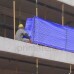 Tela Tapume Reforçada 65 g/m² Azul e Branca - Altura 1,20m - PREÇO POR METRO