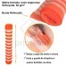 Tela Tapume Reforçada 65 g/m² Laranja e Branca - Altura 1,20m - PREÇO POR METRO