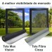 Tela Inox Maxi Vision Inox Malha 20 Fio 0,17mm Rev. PVC Preto - 1,00x30m