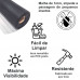 Tela Inox Maxi Vision Inox Malha 22 Fio 0,15mm Rev. PVC Preto - 2,00x30m
