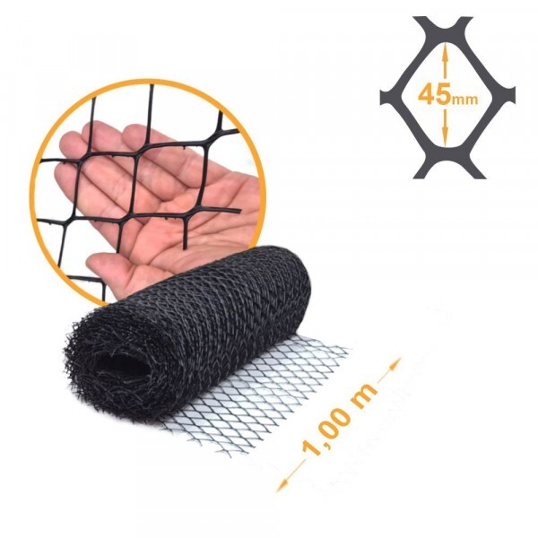 Tela Plástica Hexagonal Galinheiro Malha 2" - 1,00x50m